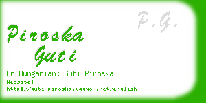 piroska guti business card